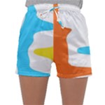 Warp Lines Colorful Multicolor Sleepwear Shorts