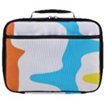 Warp Lines Colorful Multicolor Full Print Lunch Bag