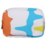 Warp Lines Colorful Multicolor Make Up Pouch (Small)
