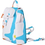 Warp Lines Colorful Multicolor Buckle Everyday Backpack