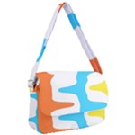 Warp Lines Colorful Multicolor Courier Bag