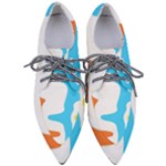 Warp Lines Colorful Multicolor Pointed Oxford Shoes
