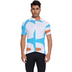 Warp Lines Colorful Multicolor Men s Short Sleeve Cycling Jersey