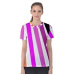 Colorful Multicolor Colorpop Flare Women s Cotton T-Shirt