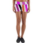 Colorful Multicolor Colorpop Flare Yoga Shorts