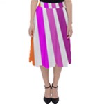 Colorful Multicolor Colorpop Flare Classic Midi Skirt