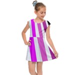 Colorful Multicolor Colorpop Flare Kids  Cap Sleeve Dress
