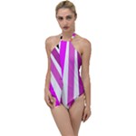 Colorful Multicolor Colorpop Flare Go with the Flow One Piece Swimsuit