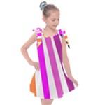 Colorful Multicolor Colorpop Flare Kids  Tie Up Tunic Dress