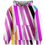 Colorful Multicolor Colorpop Flare Kids  Zipper Hoodie Without Drawstring