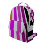 Colorful Multicolor Colorpop Flare Flap Pocket Backpack (Large)