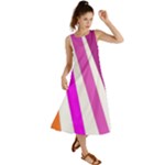 Colorful Multicolor Colorpop Flare Summer Maxi Dress