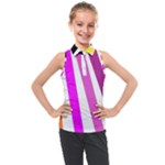 Colorful Multicolor Colorpop Flare Kids  Sleeveless Polo T-Shirt