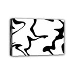 Black And White Swirl Background Mini Canvas 6  x 4  (Stretched)