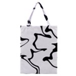 Black And White Swirl Background Classic Tote Bag