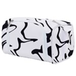 Black And White Swirl Background Toiletries Pouch
