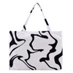 Black And White Swirl Background Medium Tote Bag