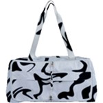 Black And White Swirl Background Multi Function Bag