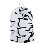 Black And White Swirl Background Foldable Lightweight Backpack