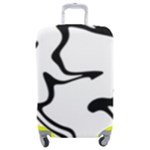 Black And White Swirl Background Luggage Cover (Medium)