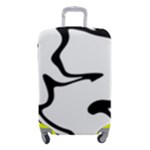 Black And White Swirl Background Luggage Cover (Small)