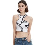 Black And White Swirl Background Cut Out Top