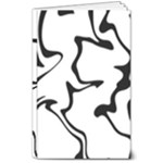 Black And White Swirl Background 8  x 10  Softcover Notebook