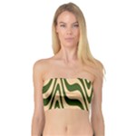Swirl Pattern Abstract Marble Bandeau Top