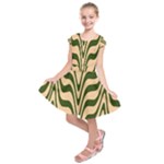 Swirl Pattern Abstract Marble Kids  Short Sleeve Dress