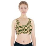 Swirl Pattern Abstract Marble Sports Bra With Pocket