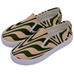 Swirl Pattern Abstract Marble Kids  Canvas Slip Ons