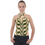 Swirl Pattern Abstract Marble Cross Neck Velour Top