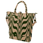 Swirl Pattern Abstract Marble Buckle Top Tote Bag
