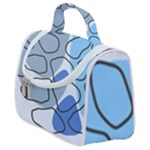 Boho Blue Deep Blue Artwork Satchel Handbag