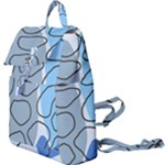 Boho Blue Deep Blue Artwork Buckle Everyday Backpack