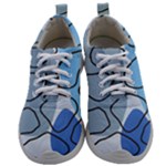 Boho Blue Deep Blue Artwork Mens Athletic Shoes