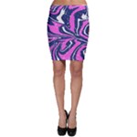 Texture Multicolour Grunge Bodycon Skirt