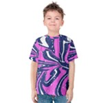 Texture Multicolour Grunge Kids  Cotton T-Shirt