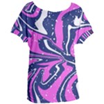 Texture Multicolour Grunge Women s Oversized T-Shirt