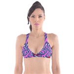 Texture Multicolour Grunge Plunge Bikini Top