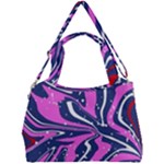 Texture Multicolour Grunge Double Compartment Shoulder Bag