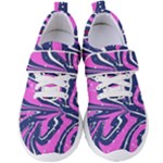 Texture Multicolour Grunge Women s Velcro Strap Shoes