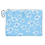 Flowers Pattern Print Floral Cute Canvas Cosmetic Bag (XL)