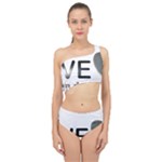 Leaf Leaf Spliced Up Two Piece Swimsuit