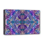 Cobalt arabesque Deluxe Canvas 18  x 12  (Stretched)