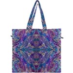 Cobalt arabesque Canvas Travel Bag