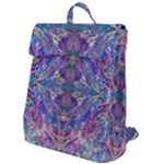 Cobalt arabesque Flap Top Backpack