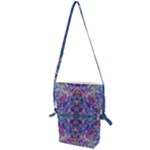 Cobalt arabesque Folding Shoulder Bag
