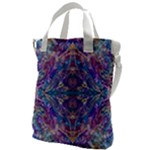 Cobalt arabesque Canvas Messenger Bag