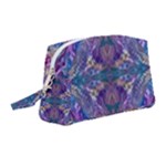 Cobalt arabesque Wristlet Pouch Bag (Medium)